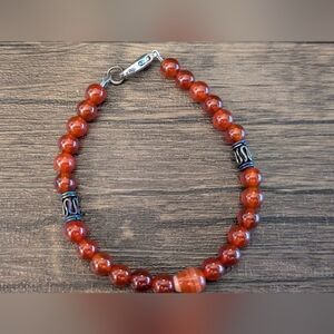 Carnelian Gemstone Bracelet